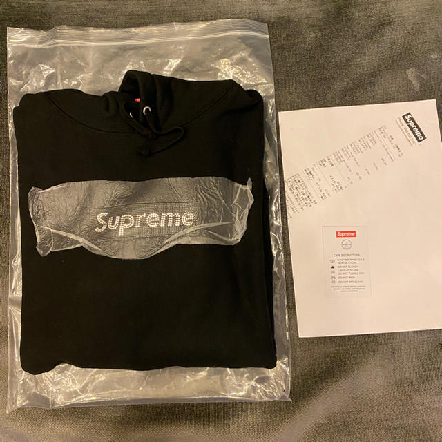 Supreme×Swarovski Box Logo Hooded Sweats