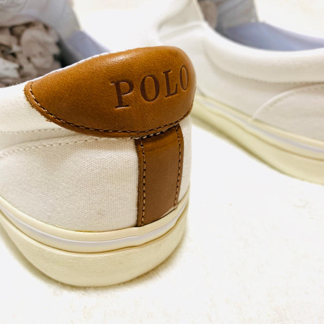 POLO RALPH LAUREN(ポロラルフローレン)のポロ ラルフ ローレン スニーカー /whi スリッポン メンズの靴/シューズ(スリッポン/モカシン)の商品写真