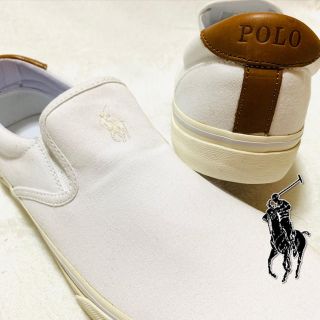 ポロラルフローレン(POLO RALPH LAUREN)のポロ ラルフ ローレン スニーカー /whi スリッポン(スリッポン/モカシン)