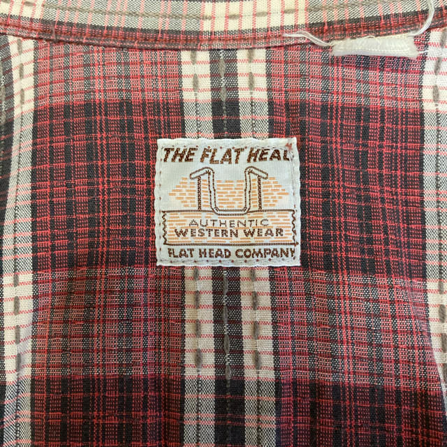 THE FLAT HEAD(フラットヘッド)のフラットヘッド　チェックシャツ　サイズ38 メンズのトップス(シャツ)の商品写真
