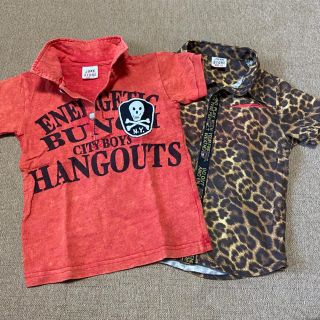 ジャンクストアー(JUNK STORE)のジャンクストア　JUNK STORE  シャツ＋ポロシャツ110サイズ2点セット(Tシャツ/カットソー)