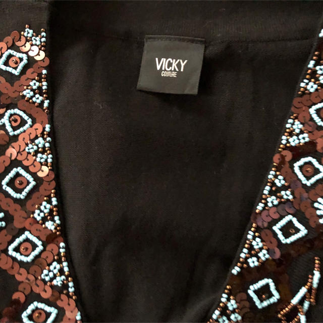 VICKY(ビッキー)の♪ VICKY ビッキー 七分袖 スパンコール付きセーター ♪ レディースのトップス(ニット/セーター)の商品写真