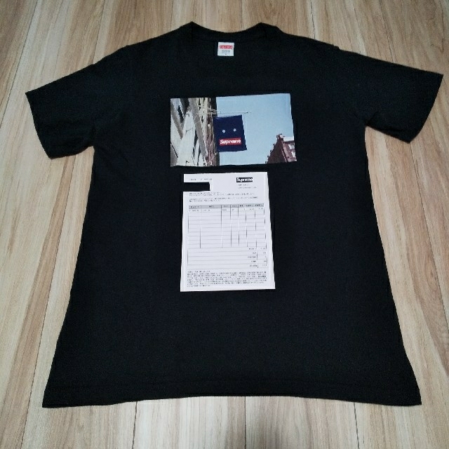 ※送料込 supreme banner Tee グレー M