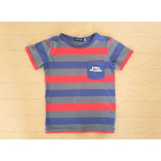 ベベ(BeBe)のBUZZ FUZZ 半袖 ボーダー Tシャツ 120 べべ BEBE バズファズ(Tシャツ/カットソー)