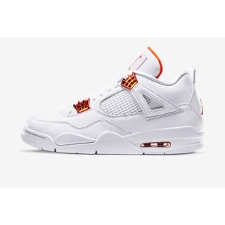 ナイキ(NIKE)のジョーダン4 orange metallic JORDAN 4 RETRO(スニーカー)