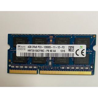 ノート用4GBメモリSK hynix PC3L-12800S(PCパーツ)