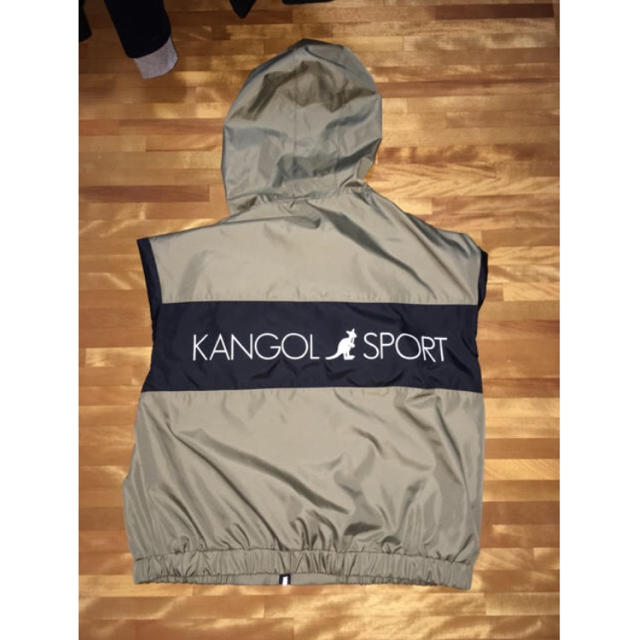 KANGOL コーチジャケット/カーキ×黒 レディースのジャケット/アウター(ナイロンジャケット)の商品写真