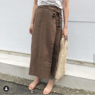 chaisy_style linen wrap skirt(ロングスカート)