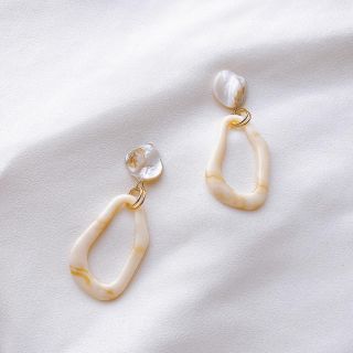 カスタネ(Kastane)のほうじ茶ラテ(milk①)pierce/earring(ピアス)