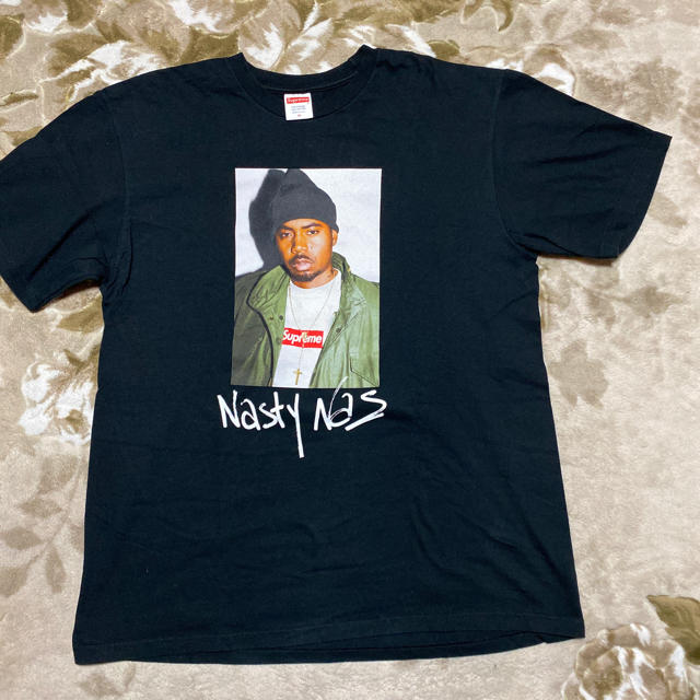 17aw Supreme Nas tee tシャツ　フォトt box logoTシャツ/カットソー(半袖/袖なし)