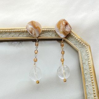 カスタネ(Kastane)のほうじ茶ラテ(濃いめ②)pierce/earring(ピアス)