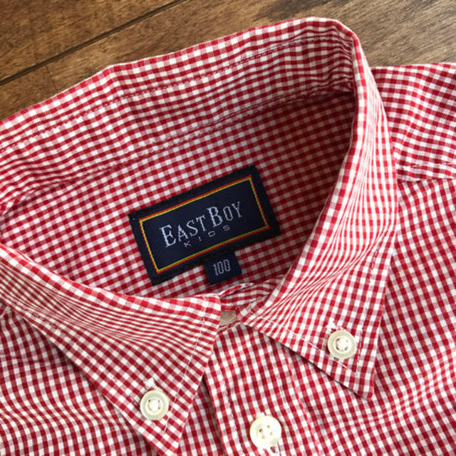 EASTBOY(イーストボーイ)の＊美品 イーストボーイ キッズ チェックシャツ 100㎝ キッズ/ベビー/マタニティのキッズ服男の子用(90cm~)(ブラウス)の商品写真