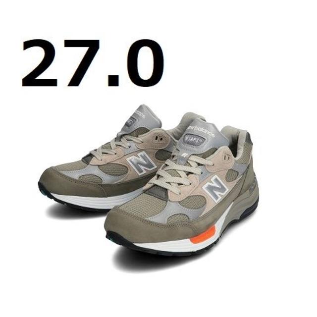 適切な価格 New Balance - 新品【27】New Balance M992WT WTAPS ダブル ...