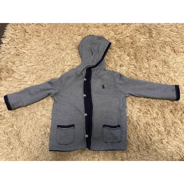 POLO RALPH LAUREN(ポロラルフローレン)のラルフローレン　リバーシブルパーカー　紺色 キッズ/ベビー/マタニティのベビー服(~85cm)(カーディガン/ボレロ)の商品写真