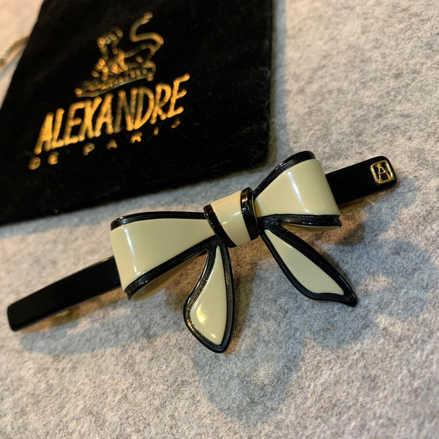 Alexandre de Paris - アレクサンドルドゥパリ リボンバレッタ 美品 フランス製の通販 by プロフ必見です ️ ニャン吉