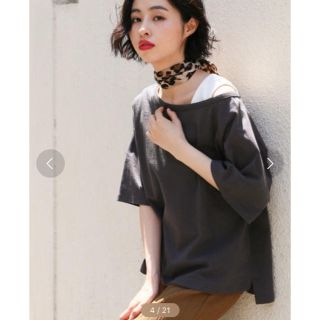 ローリーズファーム(LOWRYS FARM)のワンショルTEE ローリーズファームTシャツ(Tシャツ(半袖/袖なし))