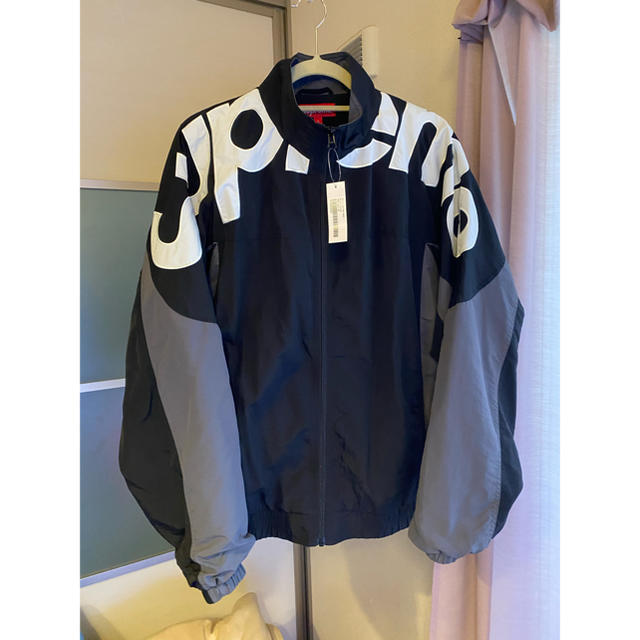 Supreme Shoulder Logo Track Jacket 黒　L