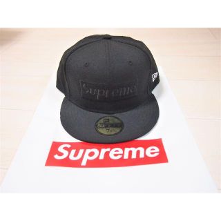 シュプリーム(Supreme)の新品 Supreme tonal boxlogo newera黒 7 5/8(キャップ)