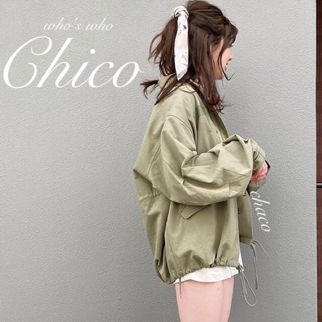 who's who Chico(フーズフーチコ)のラスト⚠️新作🐝¥9790【Chico】フード取り外しモッズコート  レディースのジャケット/アウター(ブルゾン)の商品写真