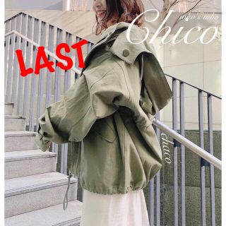 フーズフーチコ(who's who Chico)のラスト⚠️新作🐝¥9790【Chico】フード取り外しモッズコート (ブルゾン)