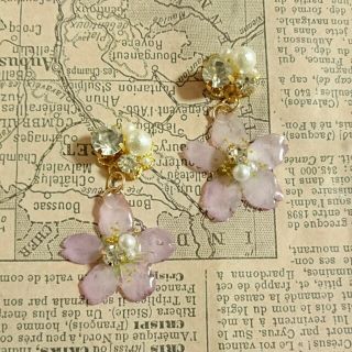 NEW！ビジューと桜のピアス(ピアス)