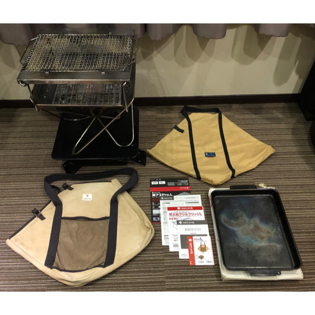 売上安い スノーピーク 焚火台L コンプリートセット グリルブリッジ 焼