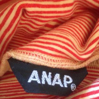 アナップ(ANAP)のストライプタートル☆ANAP(カットソー(長袖/七分))