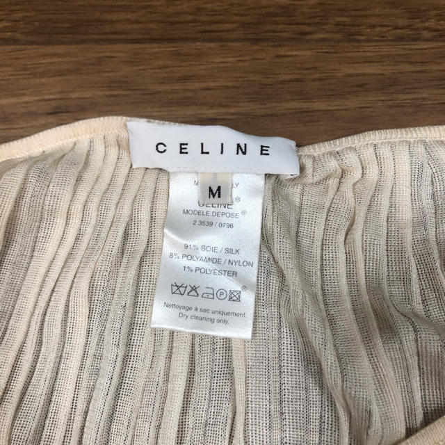 CELINE セリーヌ　シルクプリーツニット