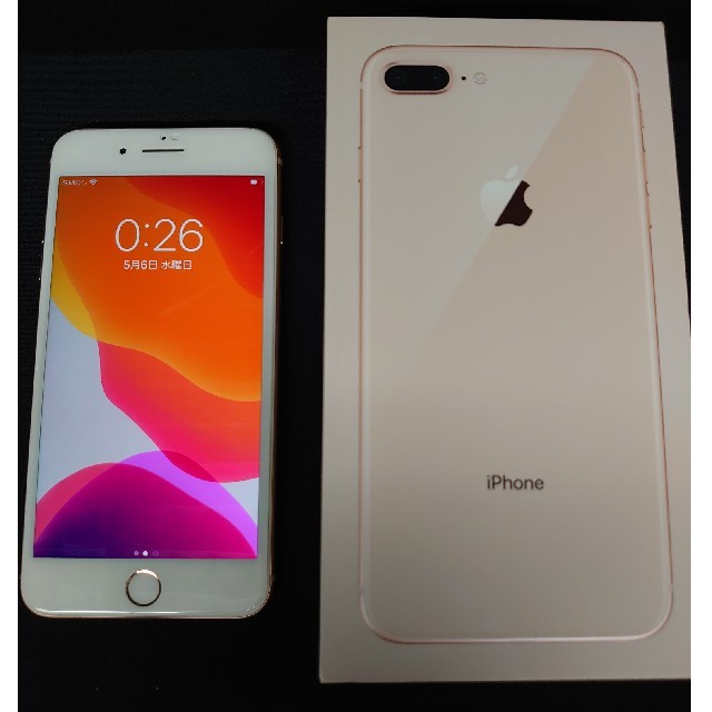 モテ iPhone 8 Plus 256GB GOLD au simロック解除済み