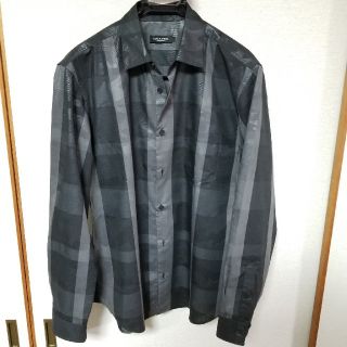 ブラックレーベルクレストブリッジ(BLACK LABEL CRESTBRIDGE)のブラックレーベルクレストブリッジ/チェックシャツ/カモフラージュ/黒/Ｌ(シャツ)