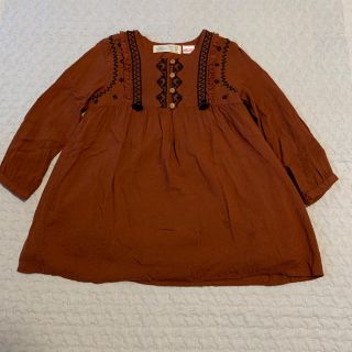 ザラキッズ(ZARA KIDS)のzarababy フリンジワンピース サイズ98 チュニック(ワンピース)