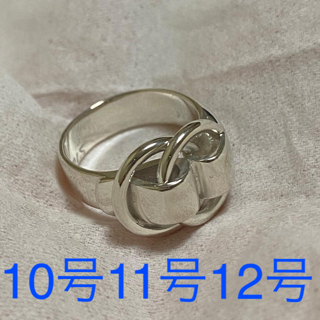 Hermes(エルメス)の新品仕上げ　エルメス　ドゥザノー　リング　指輪　シルバー メンズのアクセサリー(リング(指輪))の商品写真