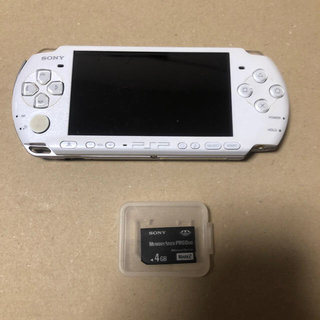 プレイステーションポータブル(PlayStation Portable)のSONY PSP-3000 本体 ホワイト(携帯用ゲーム機本体)