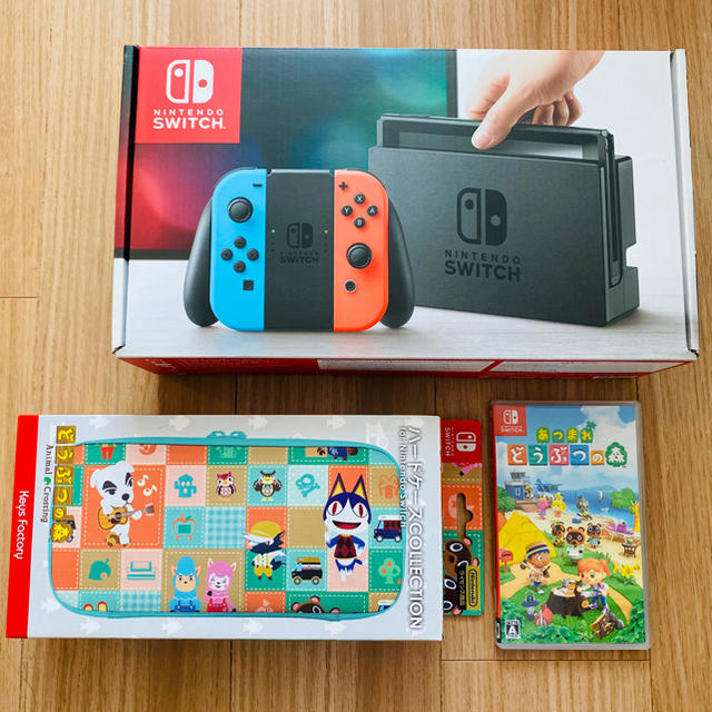 家庭用ゲーム機本体Nintendo Switch・どうぶつの森ソフト・ケースセット