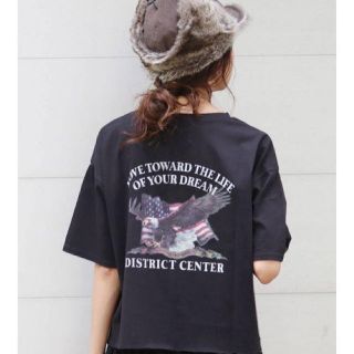 アングリッド(Ungrid)のバックプリントイーグルtee(Tシャツ(半袖/袖なし))