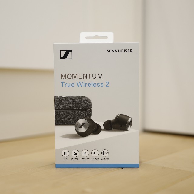 新同品 SENNHEISER MOMENTUM True Wireless2 黒 - ヘッドフォン/イヤフォン
