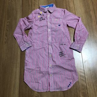 アースマジック(EARTHMAGIC)の新品タグ無し　JUNK STORE シャツワンピース　 size.130(Tシャツ/カットソー)