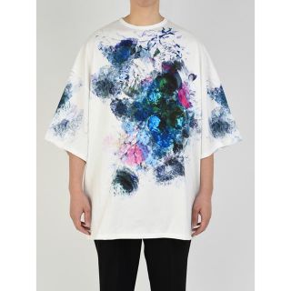 ラッドミュージシャン(LAD MUSICIAN)の新品LAD MUSICIAN  花柄　スーパービックTシャツ 白(Tシャツ/カットソー(半袖/袖なし))