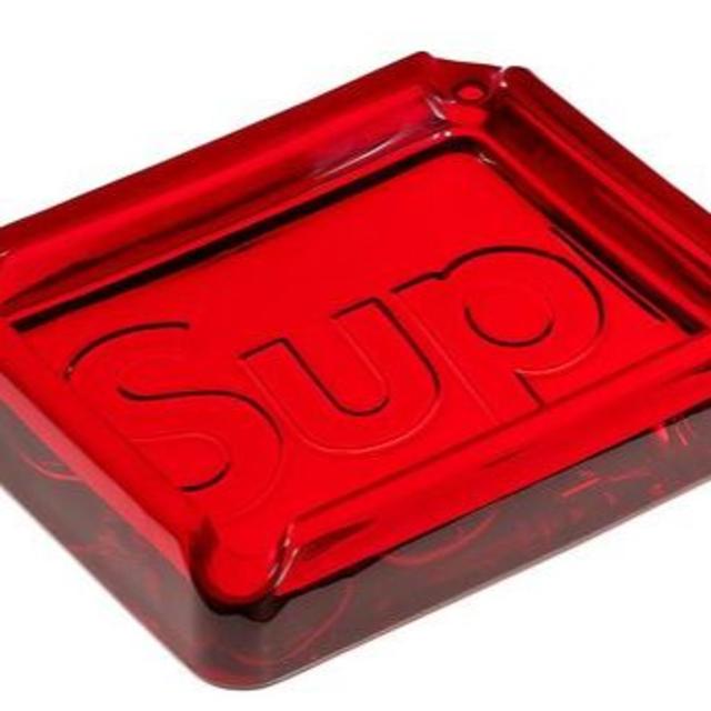 正規 Supreme Debossed Glass Ashtray Red 灰皿