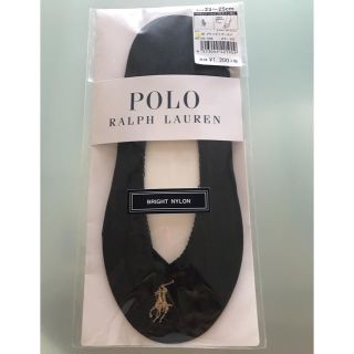 ラルフローレン(Ralph Lauren)のラルフローレン  ブラック×ゴールド　浅履靴下　フットカバー(ソックス)