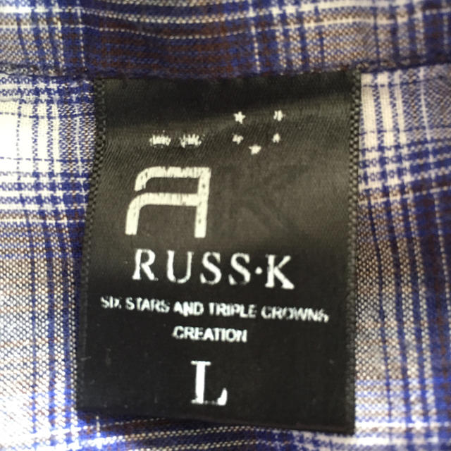 RUSS・K(ラスケー)のRUSS-Kの半袖チェックシャツ メンズのトップス(シャツ)の商品写真