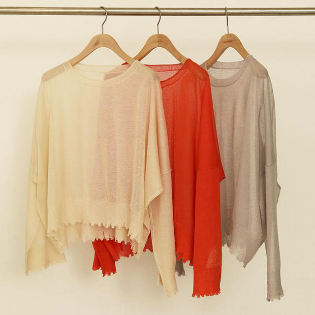 sheer dolman knit♡