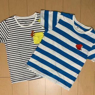 グラニフ(Design Tshirts Store graniph)の訳あり！おさるのジョージ☆ボーダーTシャツ2枚(Tシャツ(半袖/袖なし))