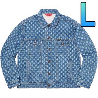 シュプリーム(Supreme)のL Supreme Hole Punch Denim Jacket blue(Gジャン/デニムジャケット)