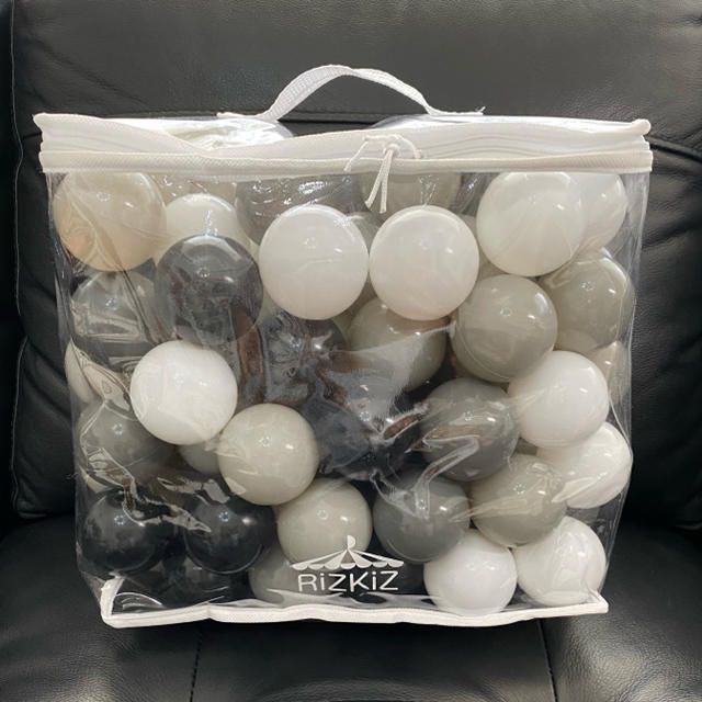 ボールプール　ボール 100個　モノトーン キッズ/ベビー/マタニティのおもちゃ(ボール)の商品写真