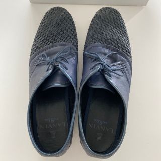 ランバンオンブルー(LANVIN en Bleu)のランバン　LANVIN 靴　25.5  メンズ　ビジネス　青　シューズ(スニーカー)