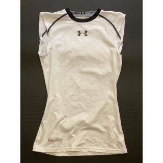 アンダーアーマー(UNDER ARMOUR)のUNDER ARMOURノースリ S(白)(トレーニング用品)