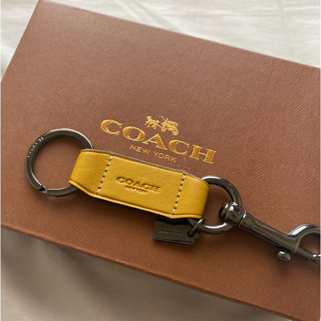 COACH - 【COACH】キーリング イエロー マスタードの通販 by ami's ...