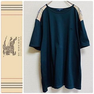 バーバリー(BURBERRY)の一点物　バーバリーロンドン　ノバチェック　切替　オーバーサイズ　Tシャツ(Tシャツ/カットソー(半袖/袖なし))