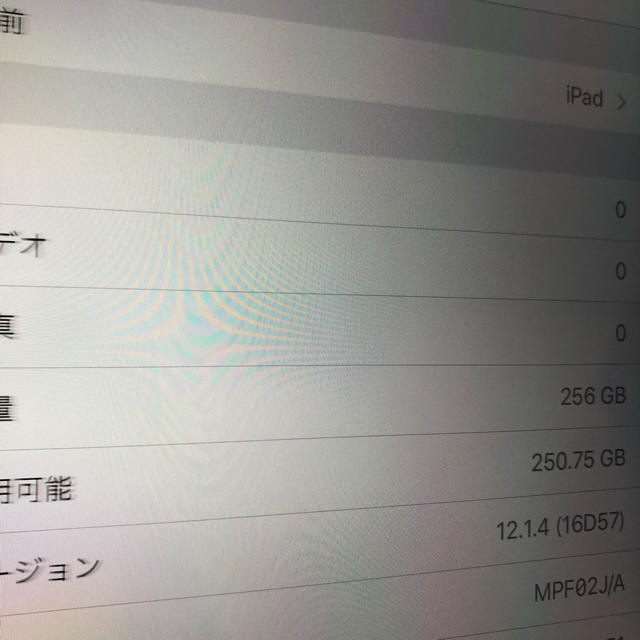 10.5インチ　iPad Pro 256GB WiFiモデル